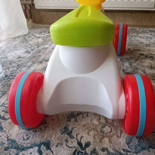 Balance bike like new with colorful cartoon design