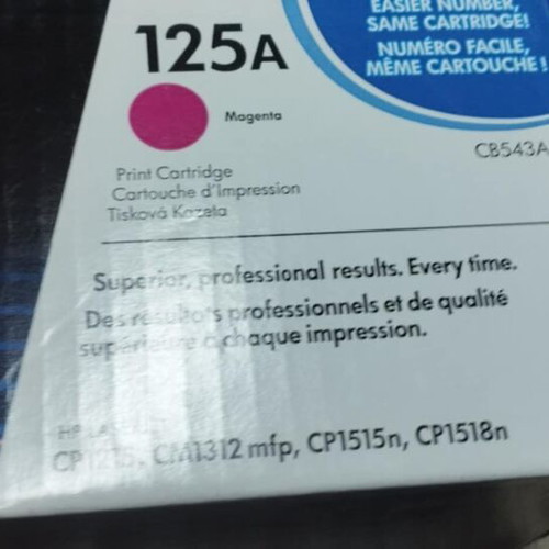 HP 125A Genuine Magenta Laser Toner new CB543A