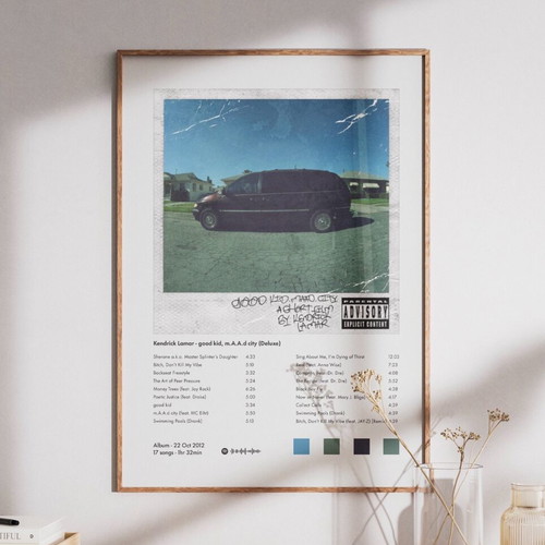 Kendrick Lamar poster new, A3 size without frame