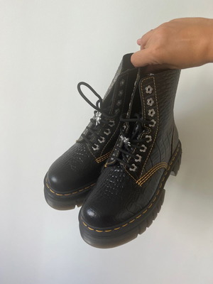 Dr.Martens  x Heaven by Marc Jacobs croc leather boots /δερμάτινες μπότες