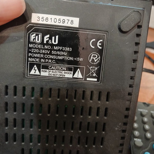 F&U TV decoder with remote control