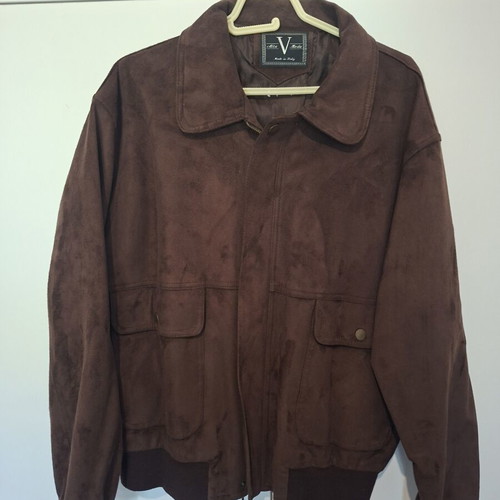 Alta Moda Suede Jacket Made in Italy Large, like new, brown
