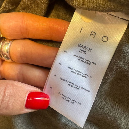 Iro linen dress like new, brown, size L