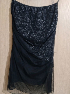 Φούστα μιντι Toi&Moi M-L τούλι με λαχούρι σχέδιο και γκλίτερ μεταχειρισμένη