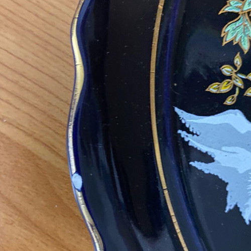 Vintage decorative plate used with chip on edge