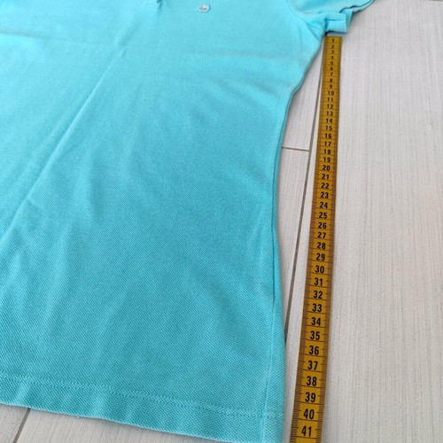 Benetton Polo Shirt L like new, turquoise