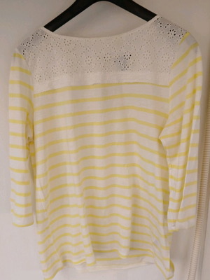 H&M Mariniera with Yellow Stripe and Cutout Design like new