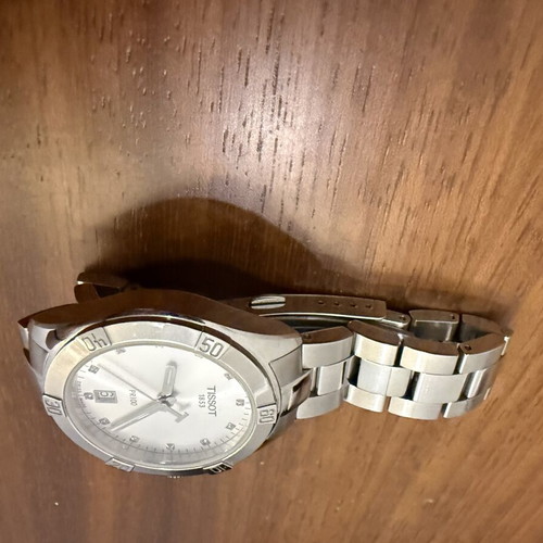 Tissot PR 100 Sport Chic 36mm women's watch like new, silver