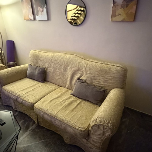 Large two-seater sofa used