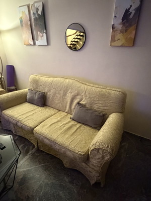Large two-seater sofa used