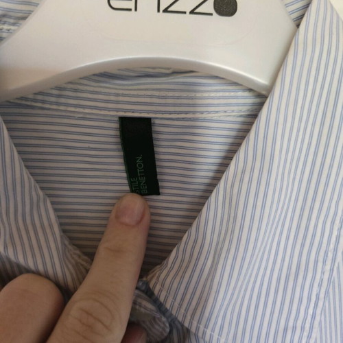 Benetton striped shirt used, size XS