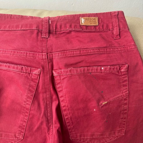 Tresor Jeans men's pants red like new, size 28
