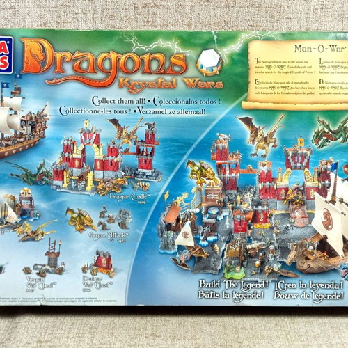 Mega Bloks Dragons Krystal Wars Man-O-War Warship 2003