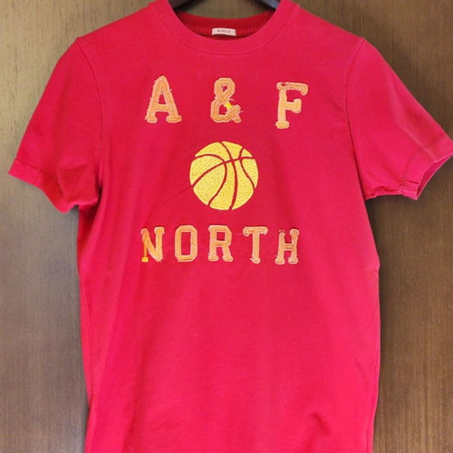Abercrombie & Fitch Men's T-shirt red Muscle Fit size M like new
