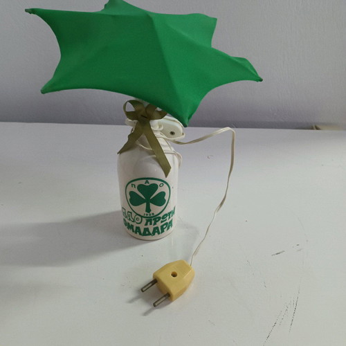 Panathinaikos lamp like new, height 25 cm, diameter 22 cm