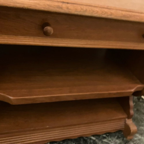Wooden TV stand used