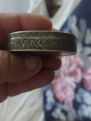 Persian silver box, vintage