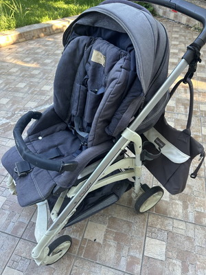 Inglesina stroller with Isofix base, bag and car seat used