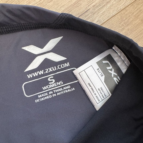 2XU Womens Elite Wind Defence Compression 7/8 Tights Black Small like new