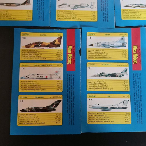 Mickey Mouse collectible stickers (Fighter Planes) like new, pack of 21