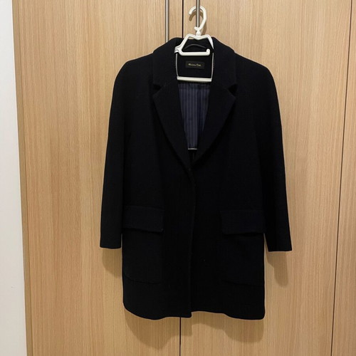 Massimo Dutti dark blue coat used in good condition