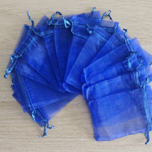 Blue electric jewelry bags new, set of 15 pieces