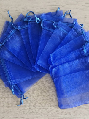 Blue electric jewelry bags new, set of 15 pieces