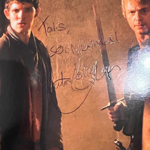 Merlin Season 4 Blu Ray like new, autographed by Colin and Katie