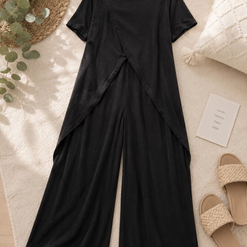 Set of pants with tunic like new, one size up to 3XL, black