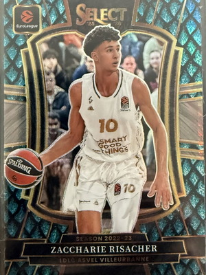 Panini Select EuroLeague 2025-26 Zaccharie Risacher Premier Level Teal Prizm card new