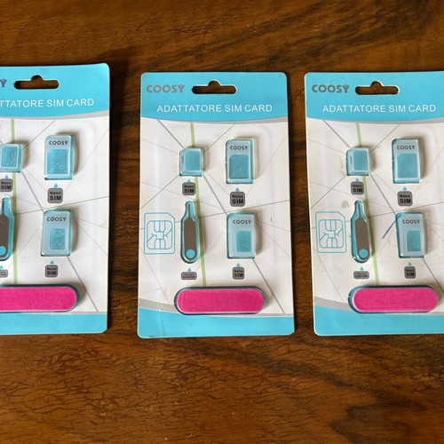 Sim card change and conversion set 3 sealed, new