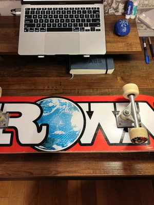 Krown complete skateboard used with ~7.75–8.0" deck