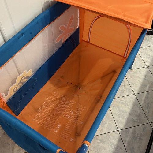 Playpen with changing table, mosquito net & accessories