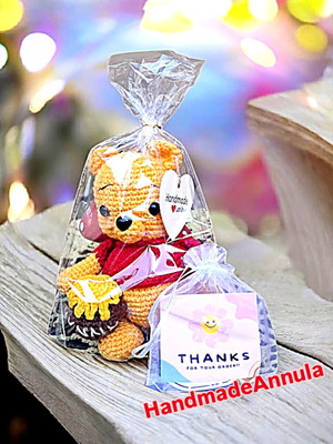 Winnie the Pooh Handmade Cotton Stuffed Toy New