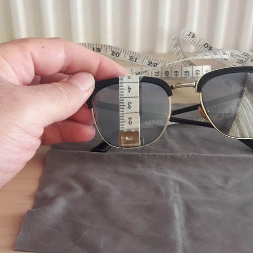 Bolon 6027 D11 Clubmaster sunglasses, black and gold