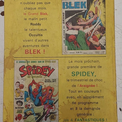 Kiwi Blek comic used, French edition March 1979