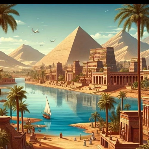 Diamond Painting "Pyramids" new creative craft kit 40x40