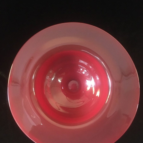 Glass blown serving platter used
