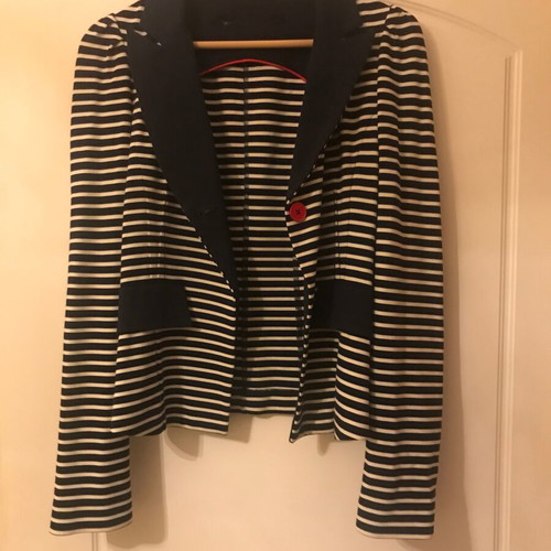 Fornarina blazer used, navy striped, medium small size