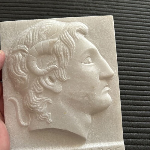 Alexander the Great relief plaque like new
