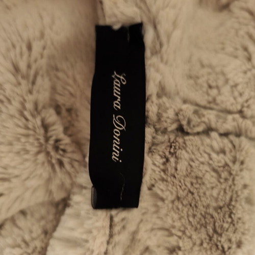 Laura Donini double face vest new, faux suede and faux fur