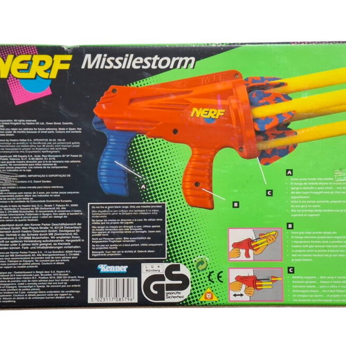 Vintage Kenner Nerf Missilestorm toy new, 90s collectible