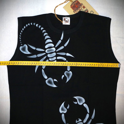 Handmade Unisex Scorpion Airbrush Tank Top XL