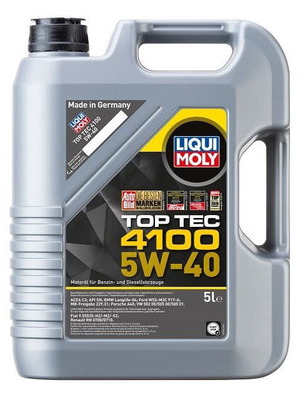Liquimoly Toptec 4100 5W40 5ltr for gasoline and diesel engines new