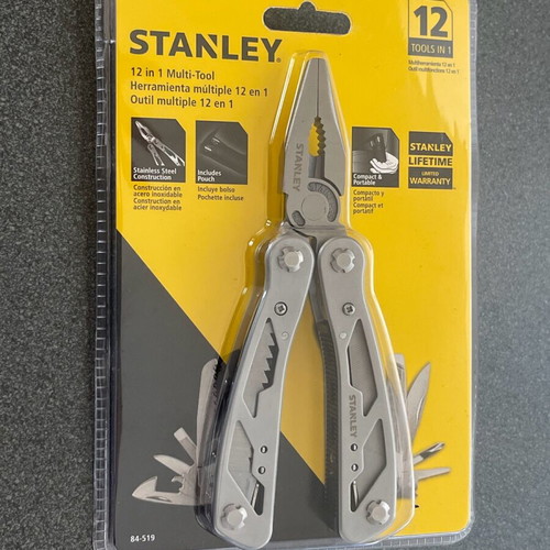 Stanley multitool new, steel 12-in-1 with pouch