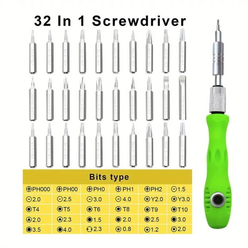 32-Piece Precision Screwdriver Set new with Magnetic Tips for Electronics
