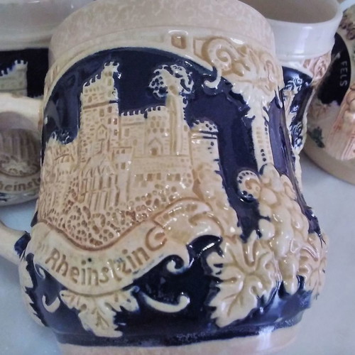 Marzi & Remy German collectible mugs used, set of four