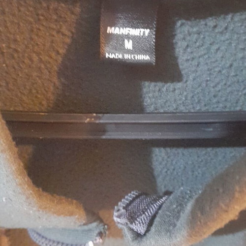 Men's fleece sweatshirt used, green, size M