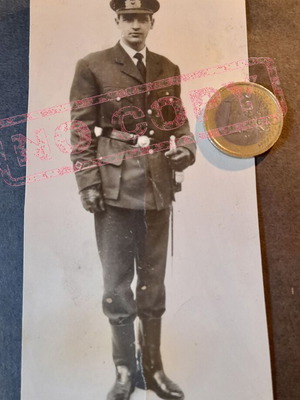 Vintage φωτογραφία Ανθυποσμηναγός πολεμικής αεροπορίας, μεταχειρισμένη, 1950-60
