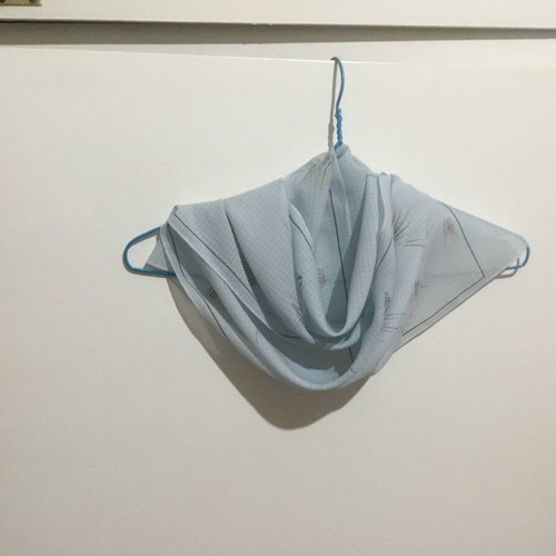 Blue long scarf like new